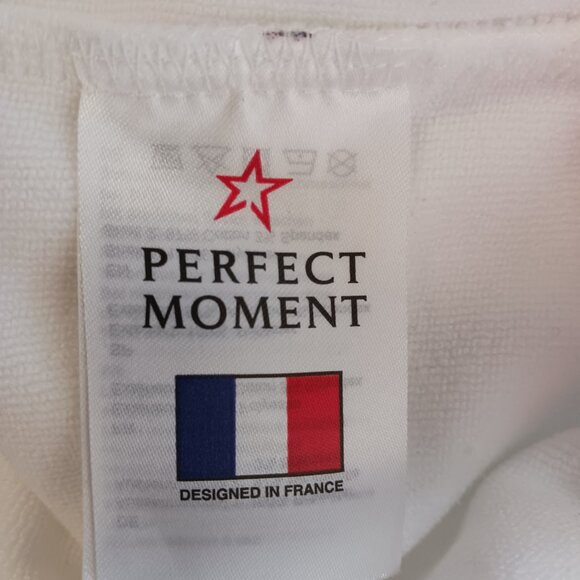 Perfect Moment, Ski Wear, XL "Misty" Sweatshirt, White Terry, Relaxed Silhouette - Picture 3 of 12